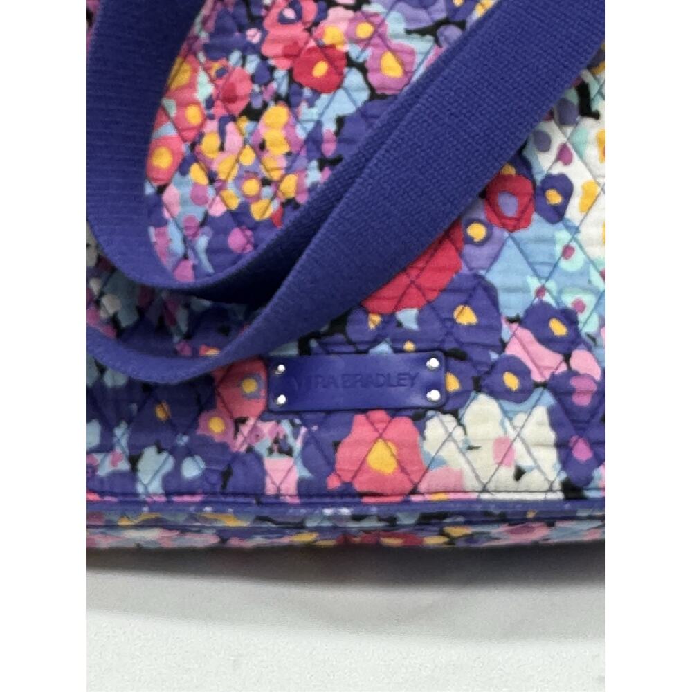 Vera Bradley Flower Floral Laptop Messenger Bag Work Bag Crossbody - Picture 2 of 16